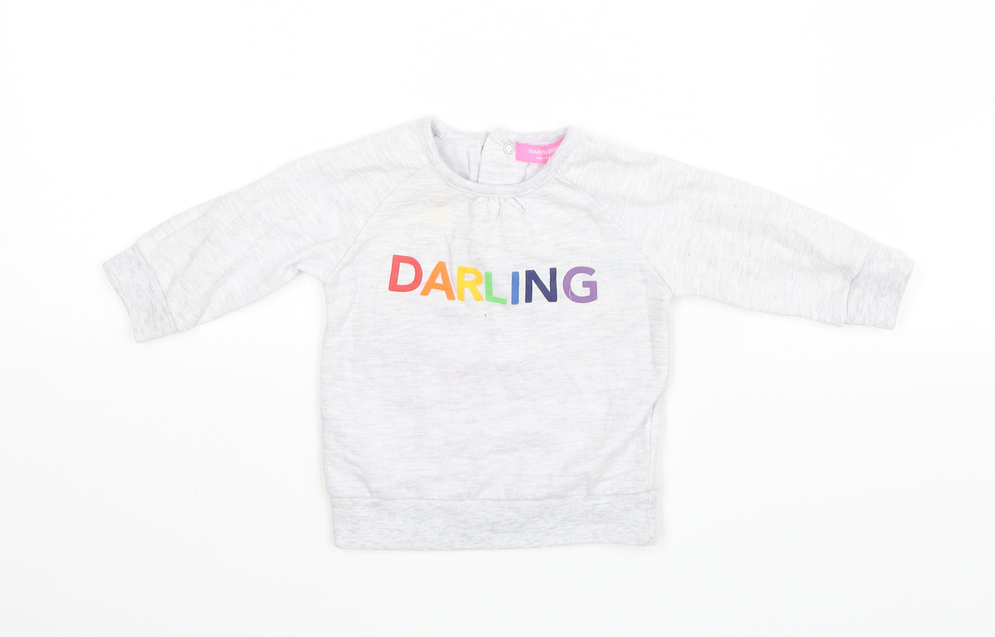 Isaac Mizrahi Baby Grey   Basic T-Shirt Size 6-9 Months