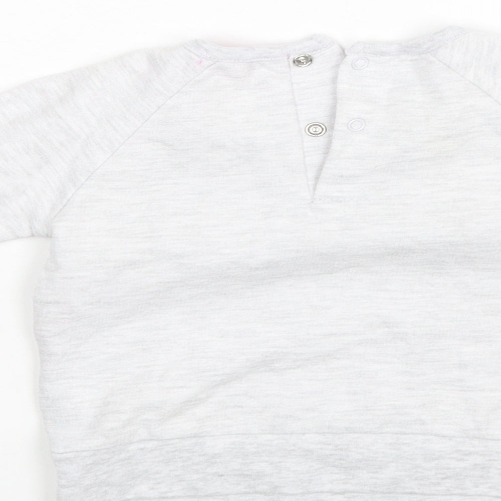 Isaac Mizrahi Baby Grey   Basic T-Shirt Size 6-9 Months