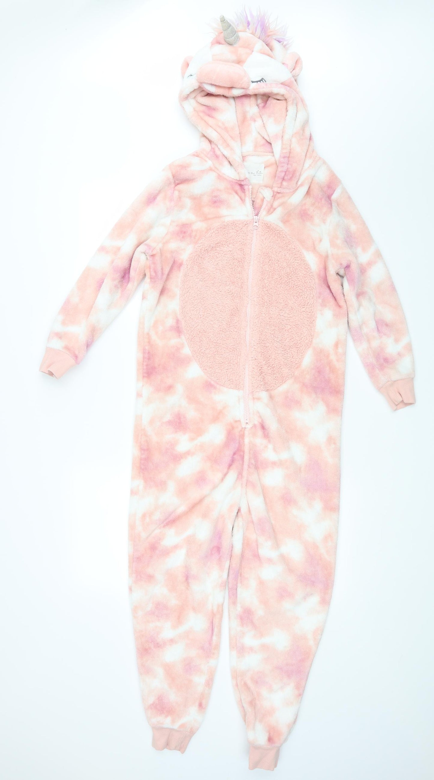 NEXT Girls Pink   Bodysuit One-Piece Size 11 Years  - Unicorns