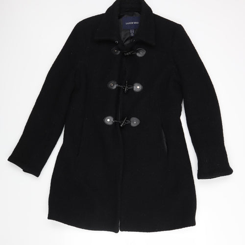 Lands End Womens Black   Jacket  Size 10