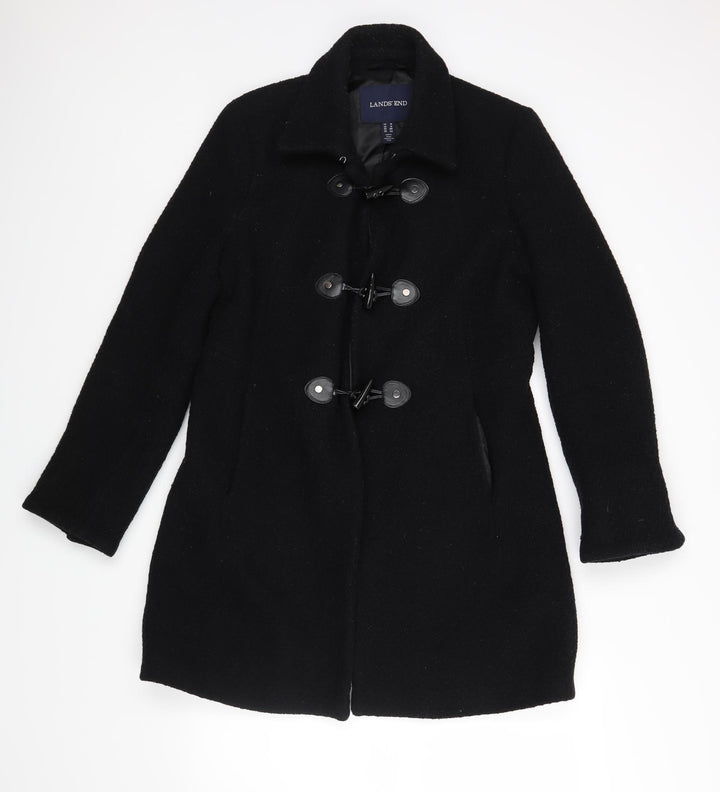 Lands End Womens Black   Jacket  Size 10