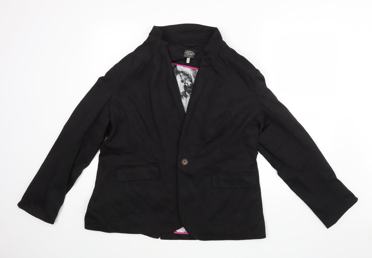 Joules Womens Black   Jacket  Size 16
