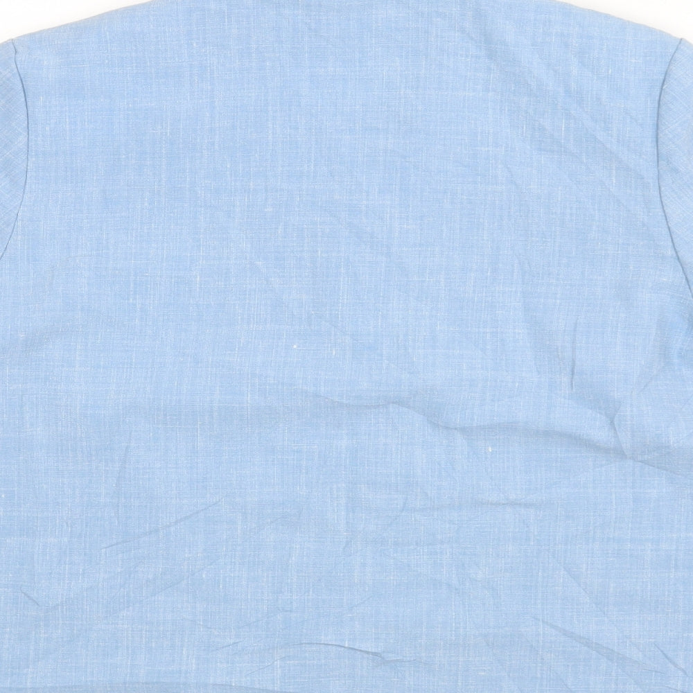 Finn Karelia Womens Blue   Basic Button-Up Size 16