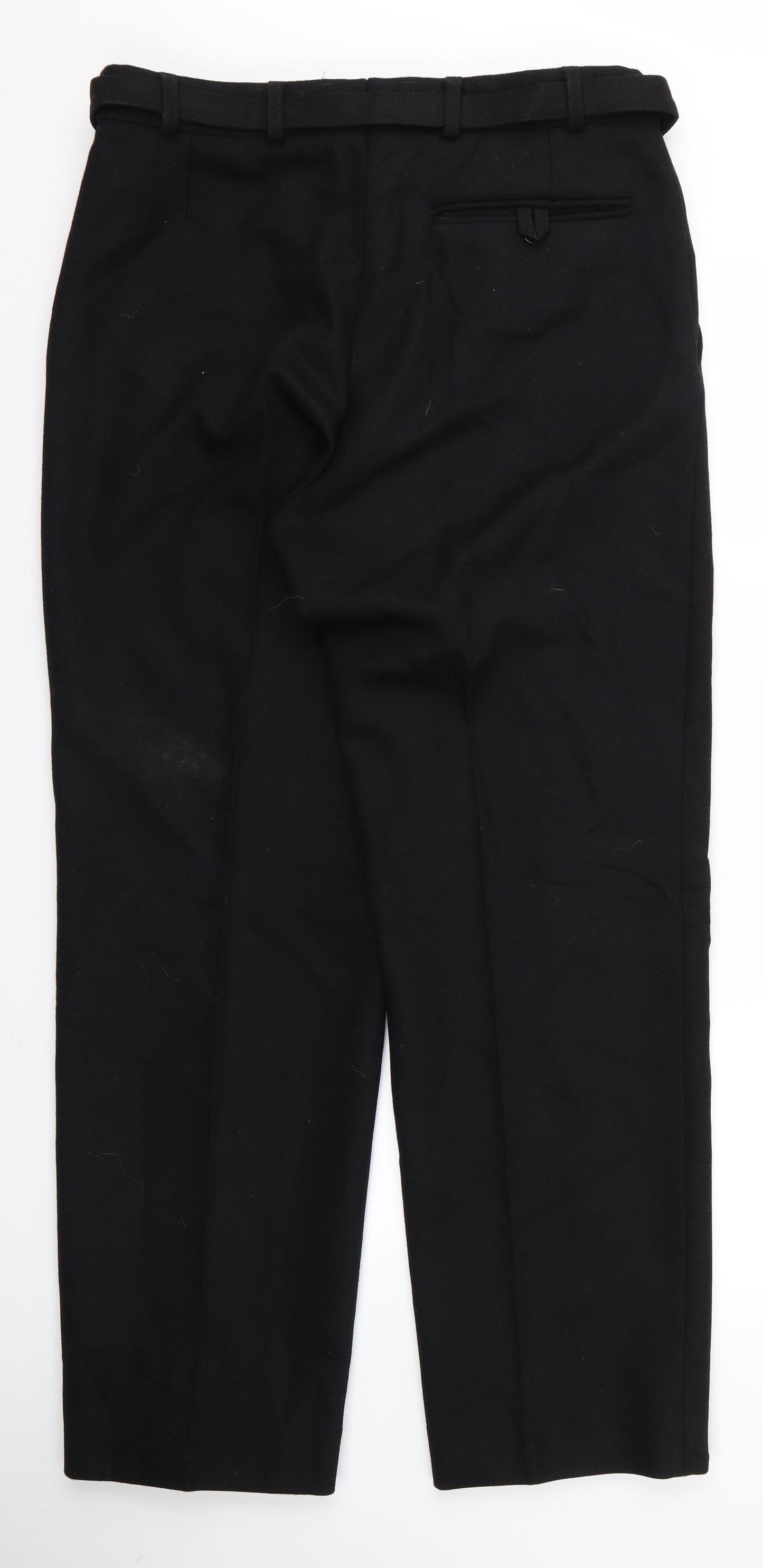 Preworn Womens Black  Rayon Trousers  Size 32 L27 in