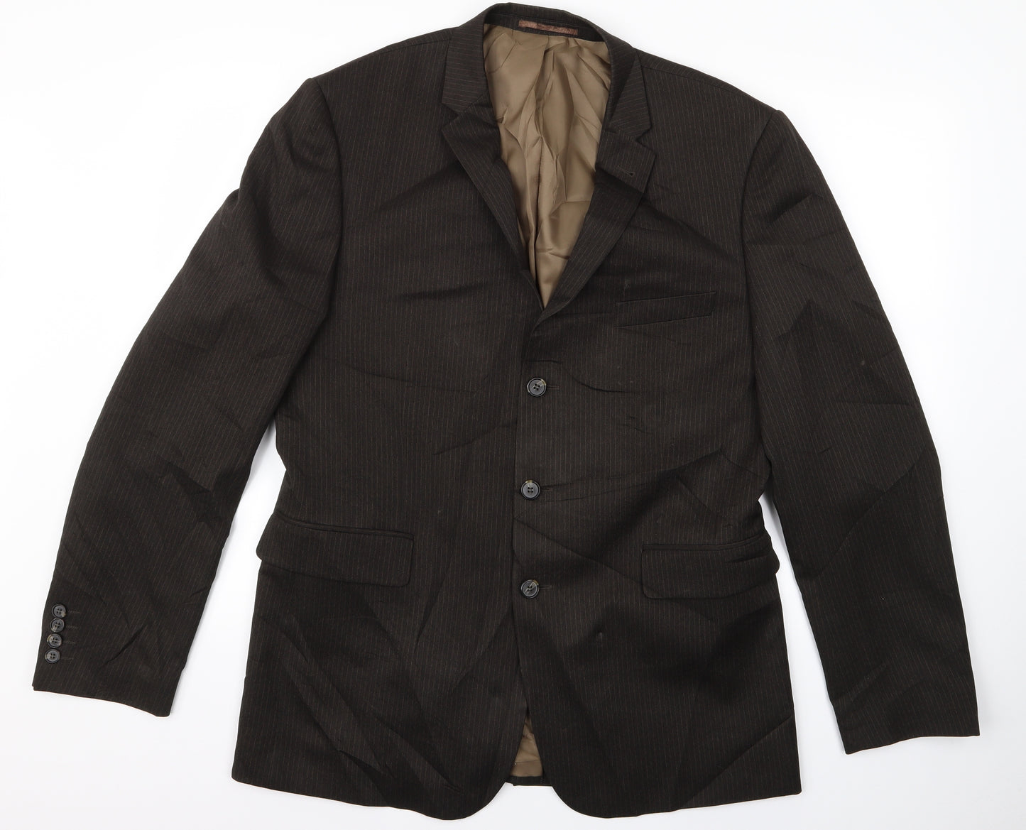 taylor and wright Mens Brown Striped  Jacket  Size 42