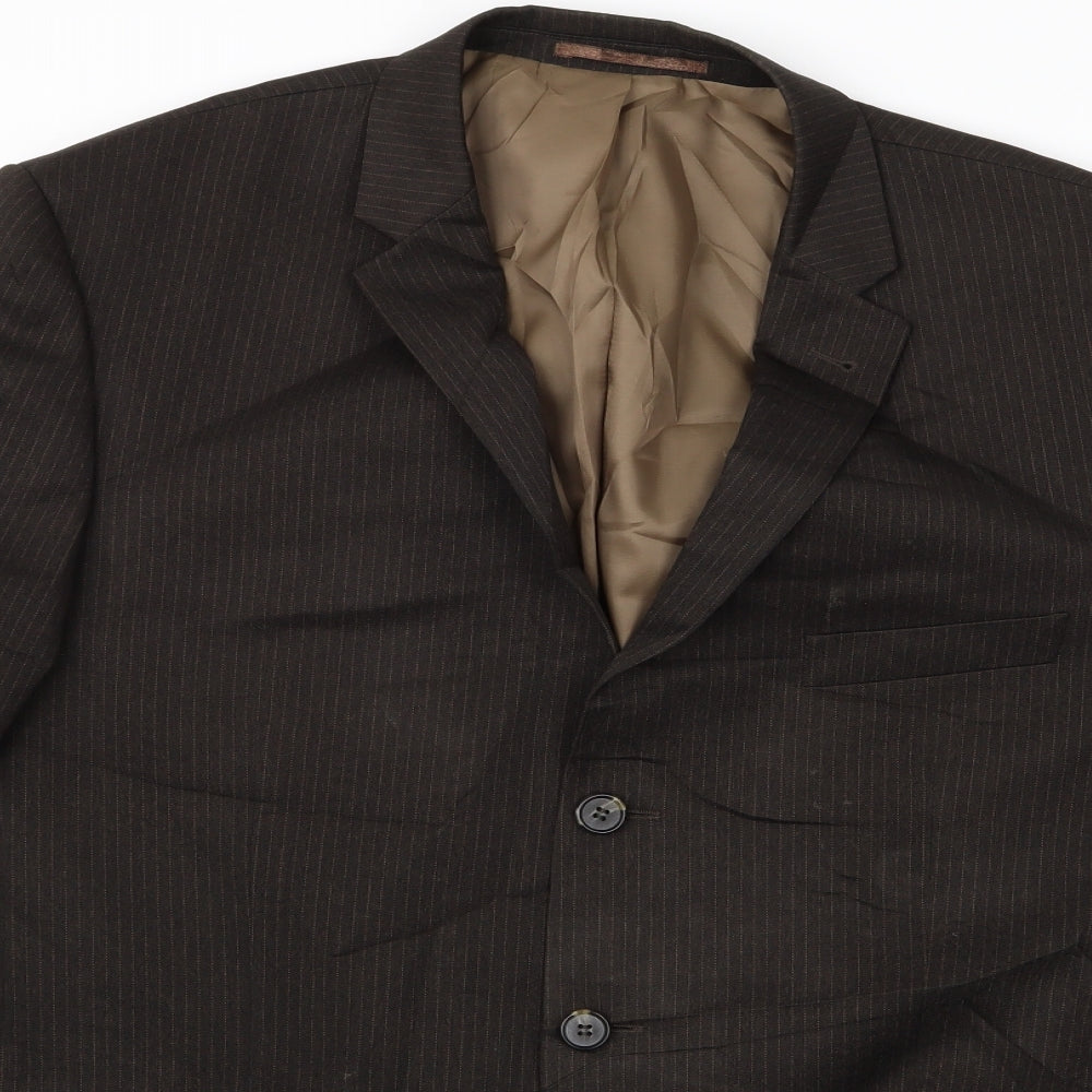 taylor and wright Mens Brown Striped  Jacket  Size 42