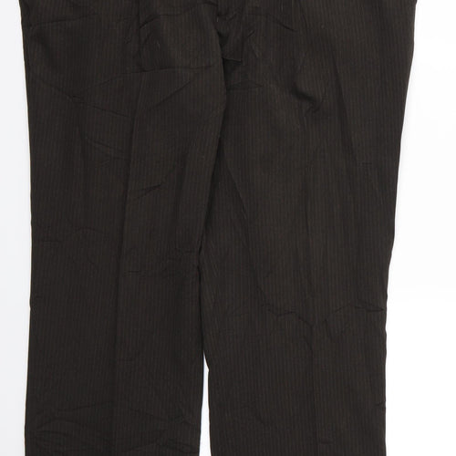 taylor and wright Mens Brown Striped  Trousers  Size 40 L28 in