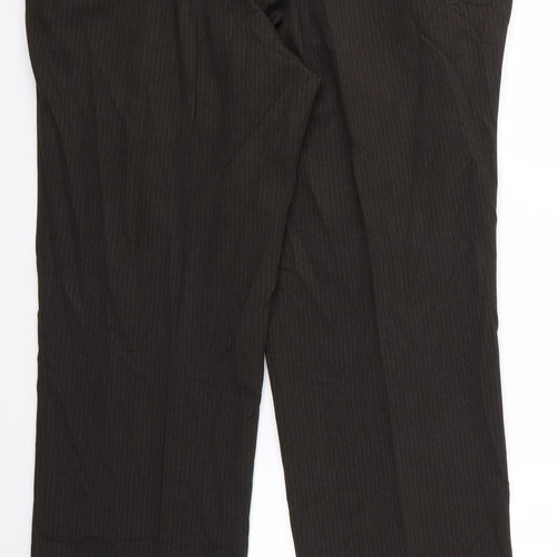 taylor and wright Mens Brown Striped  Trousers  Size 40 L28 in