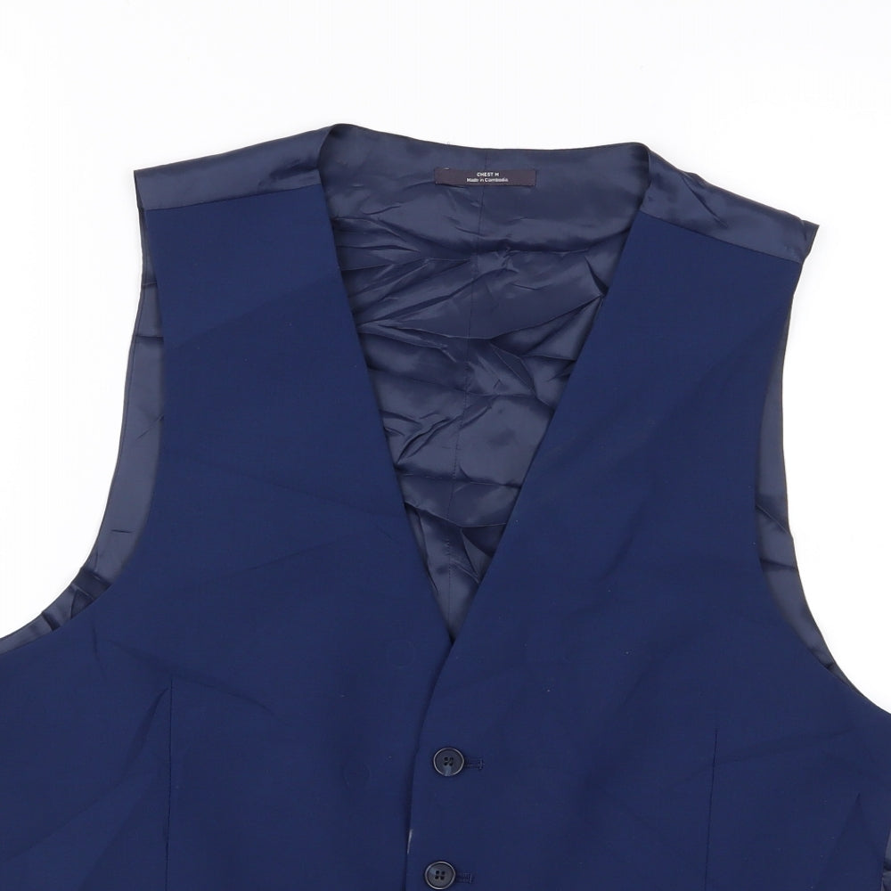 m&s Mens Blue   Gilet Jacket Size M