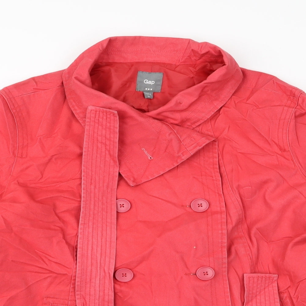 Gap Womens Pink   Overcoat Jacket Size XL