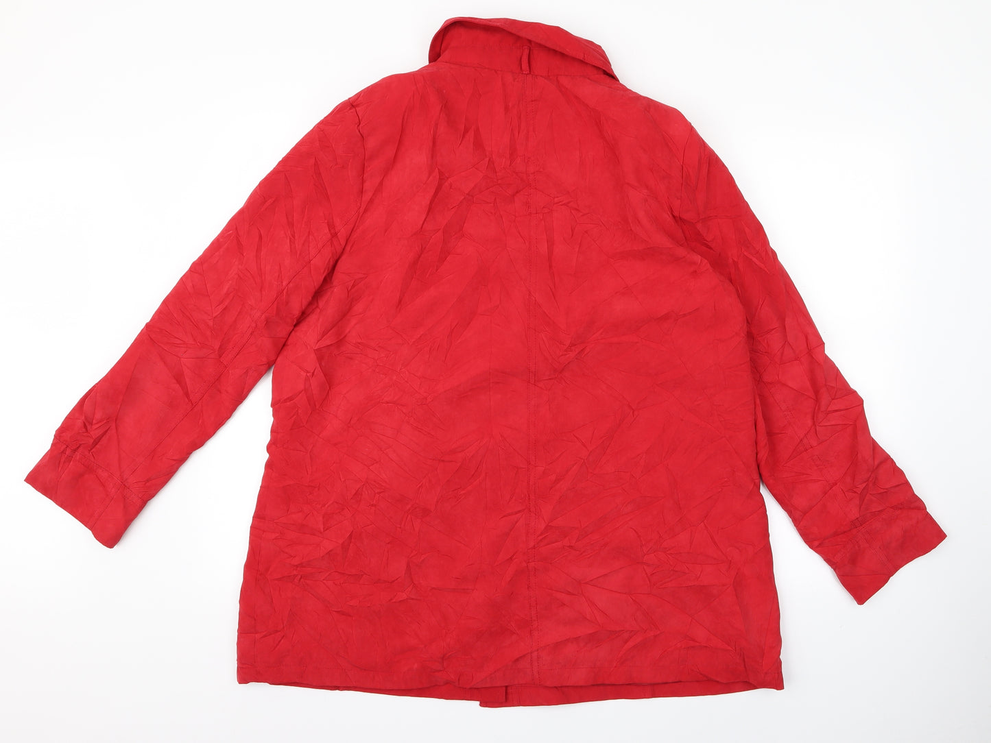 isle Womens Red   Overcoat Jacket Size 18