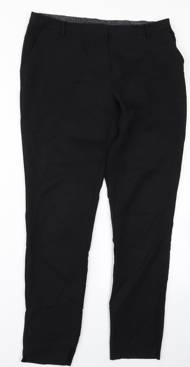 New Look Womens Black Trousers Size 12 L24 in