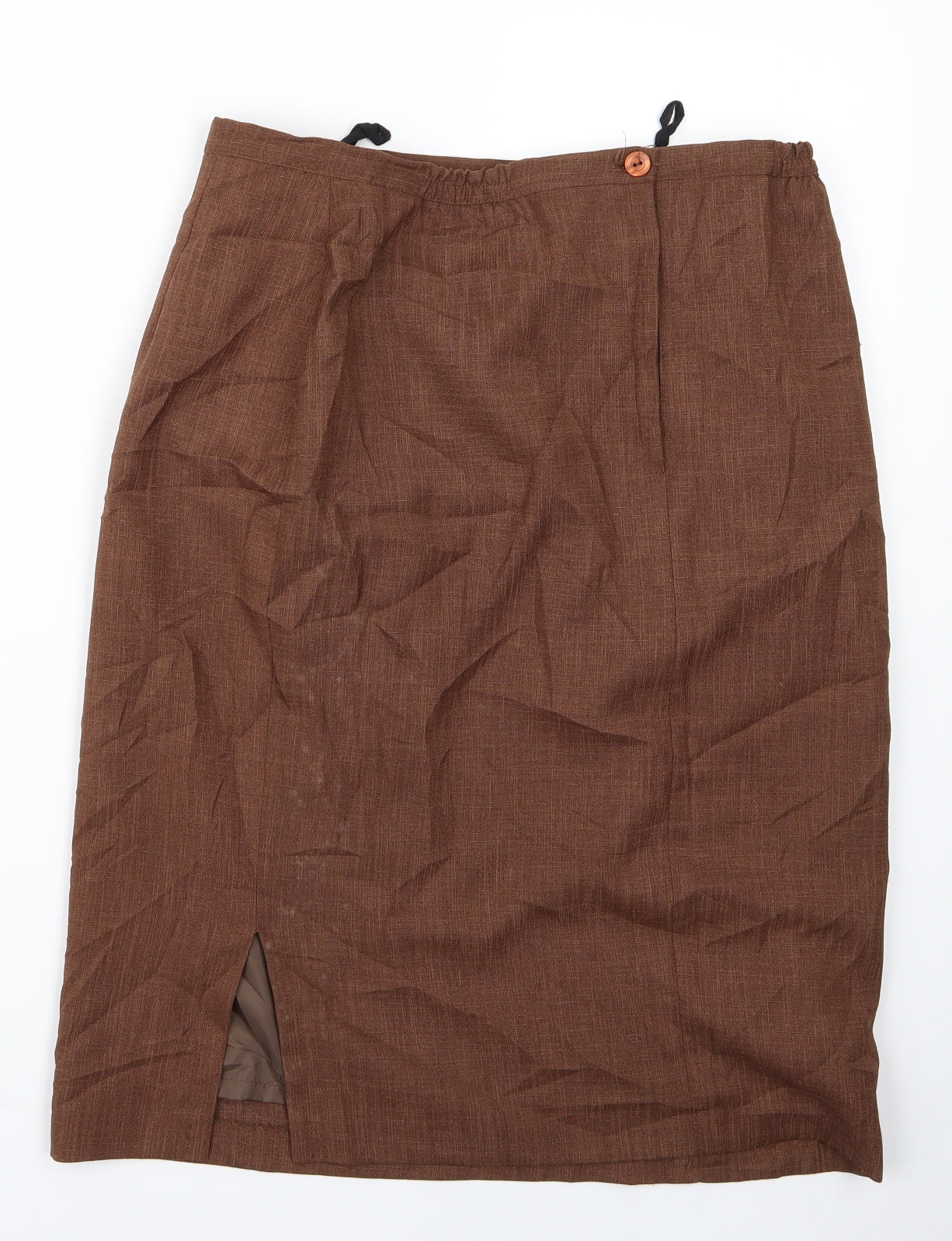Preworn Womens Brown   Straight & Pencil Set Size 14