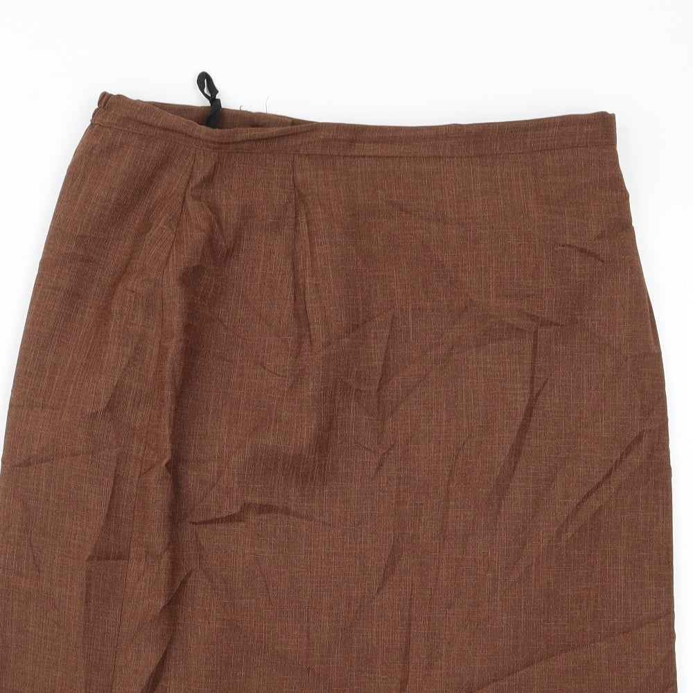 Preworn Womens Brown   Straight & Pencil Set Size 14