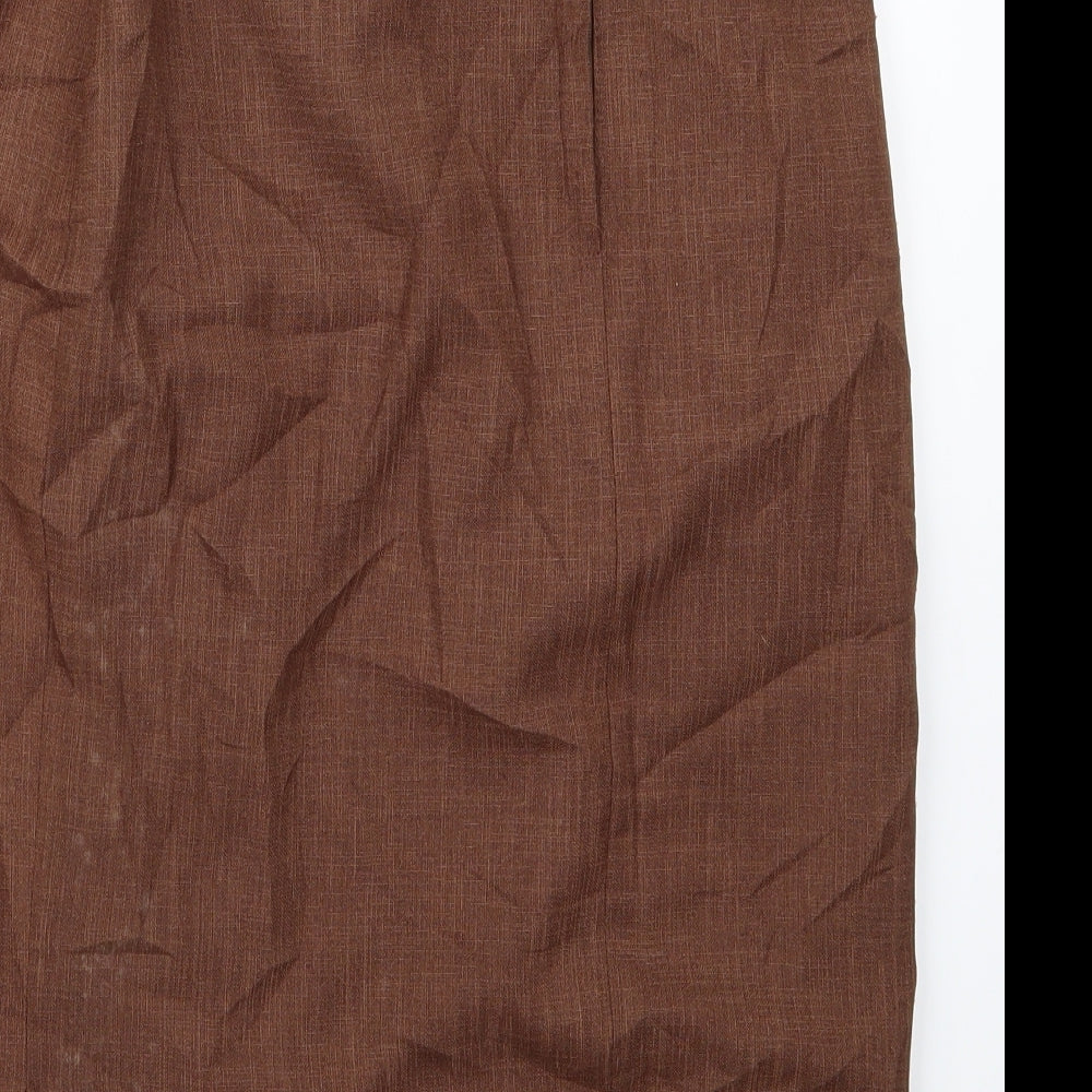 Preworn Womens Brown   Straight & Pencil Set Size 14