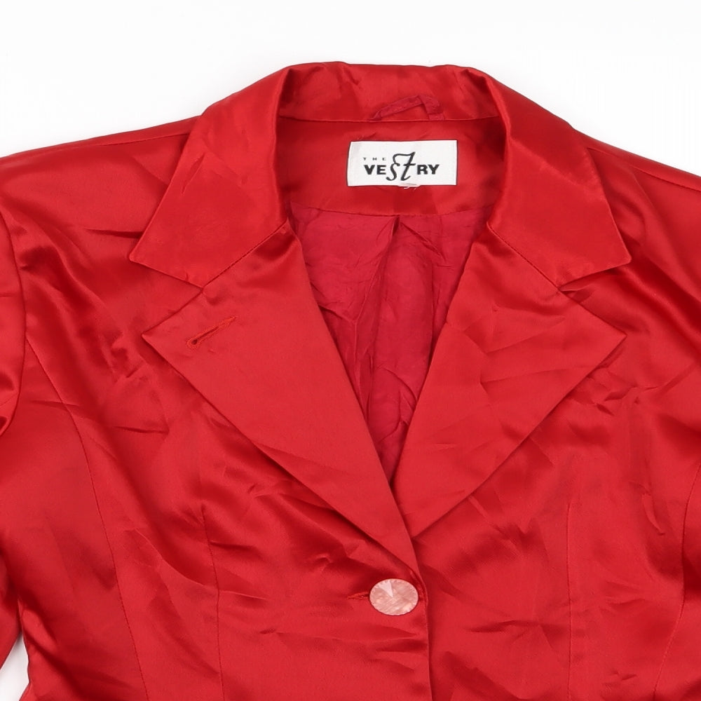 Vestry Womens Red   Jacket  Size 12