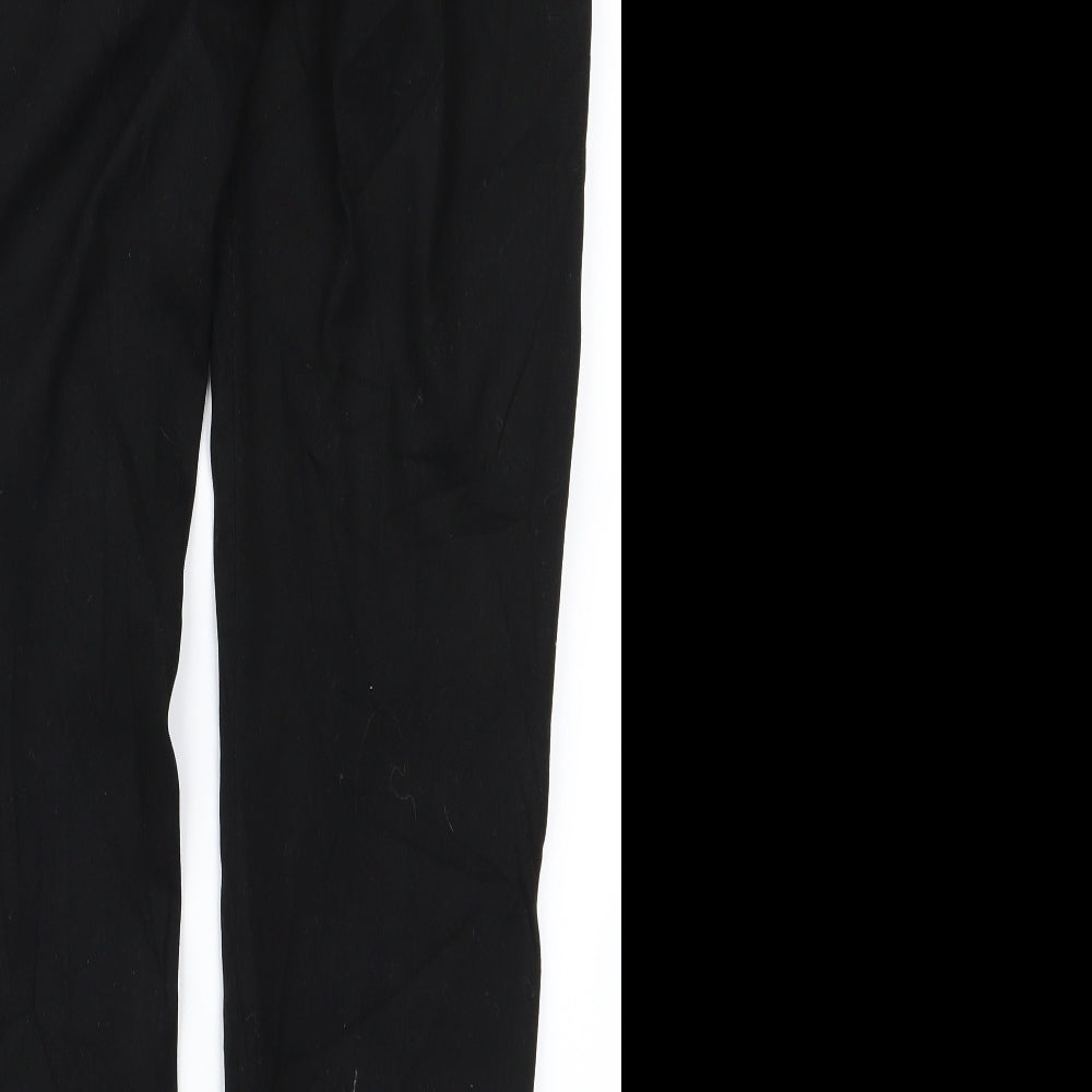 H&M Womens Black   Trousers  Size 34 L25 in