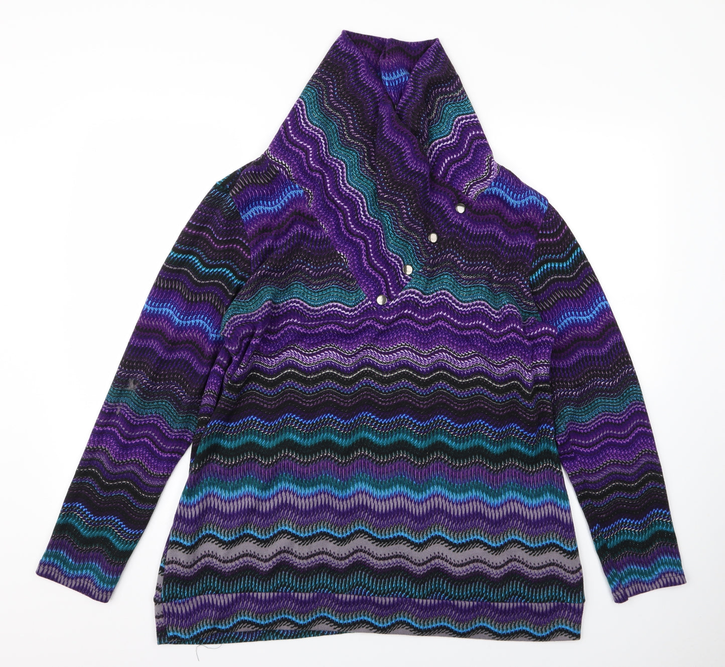 Klass Womens Multicoloured Striped  Pullover Jumper Size 2XL