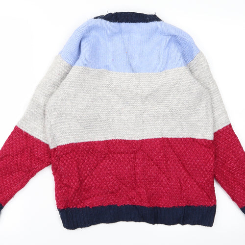 m&s Womens Multicoloured Striped  Pullover Jumper Size XS