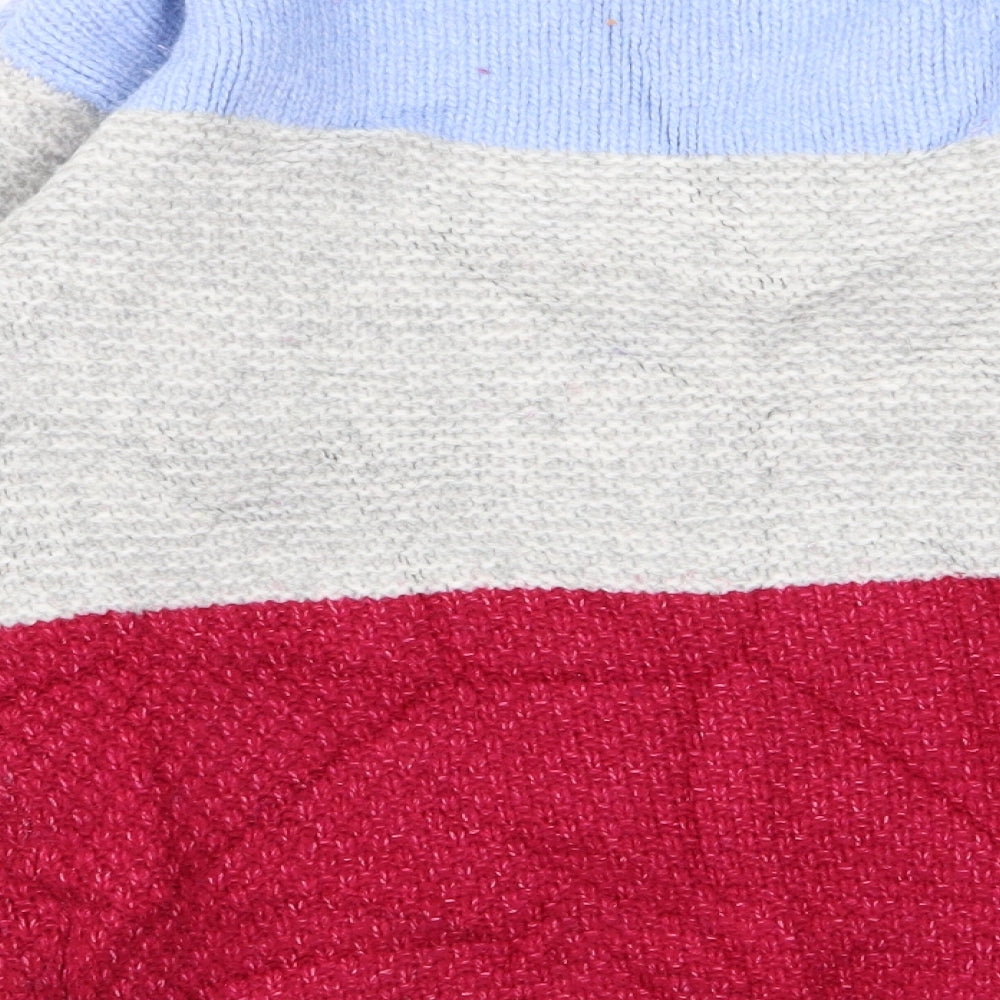m&s Womens Multicoloured Striped  Pullover Jumper Size XS