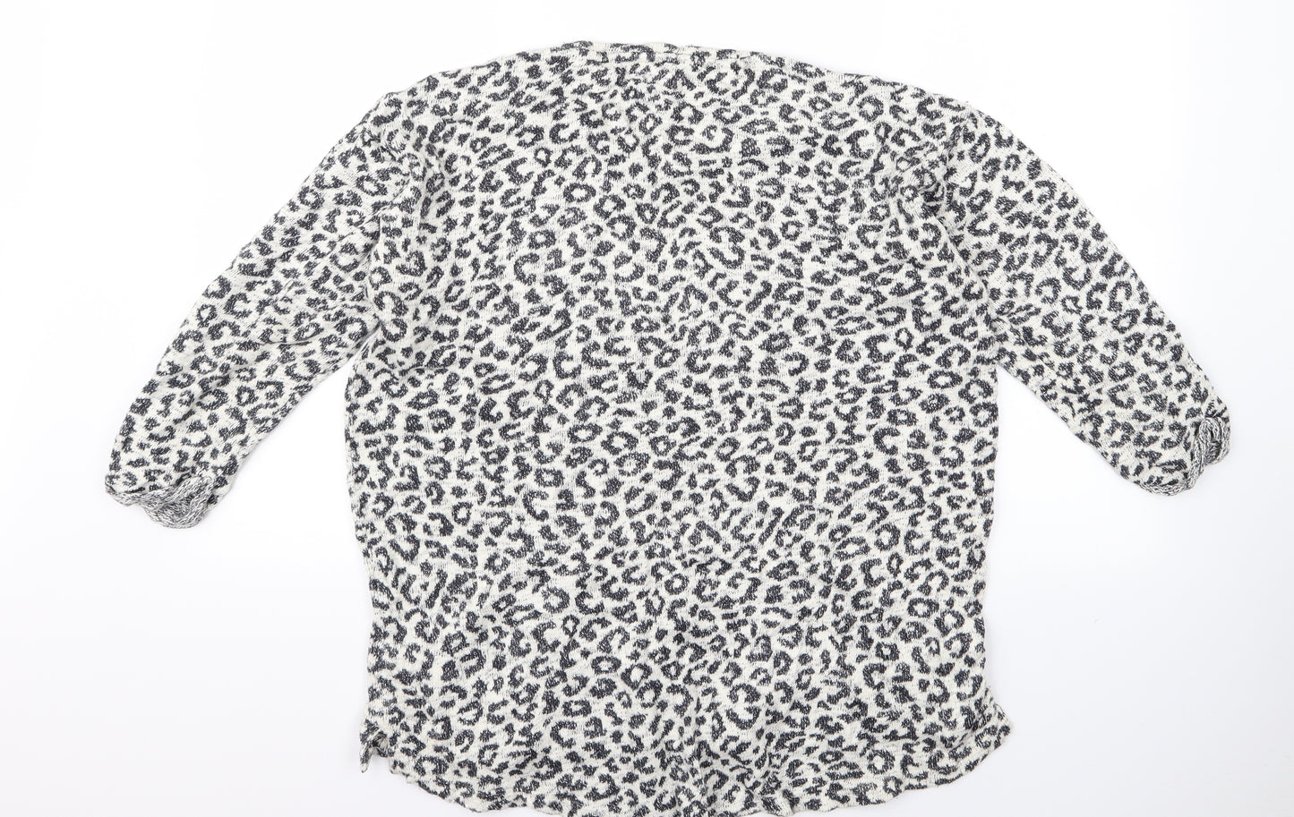 NEXT Womens White Animal Print  Pullover Jumper Size 20