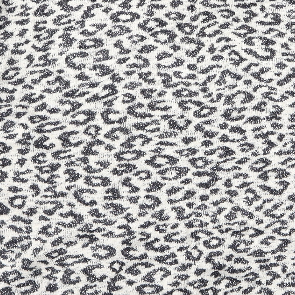 NEXT Womens White Animal Print  Pullover Jumper Size 20