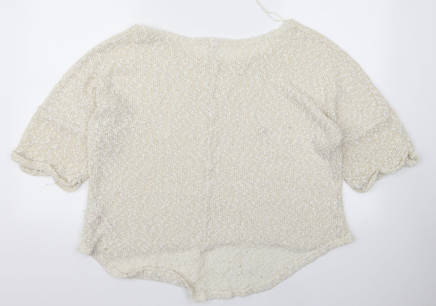 Peacocks Womens White   Pullover Jumper Size 18