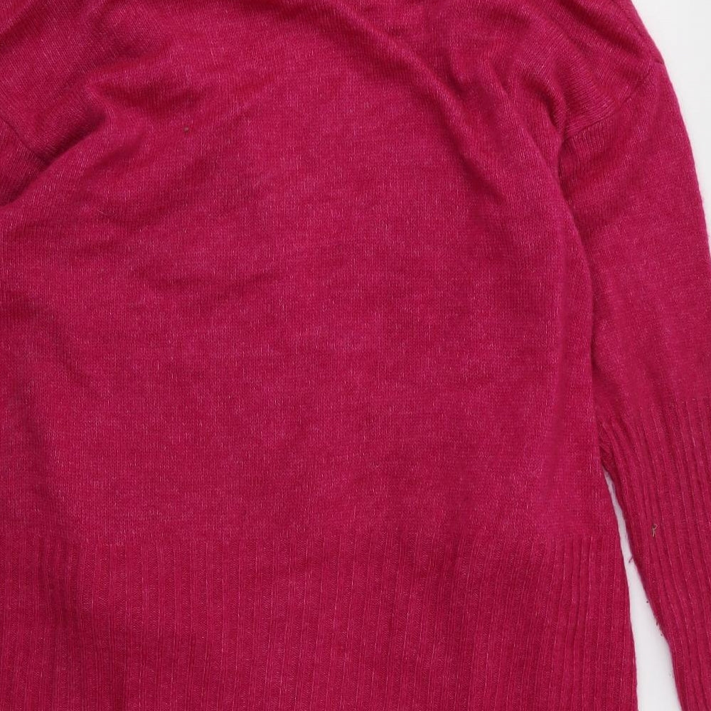 George Womens Pink  Rayon Cardigan Jumper Size 14
