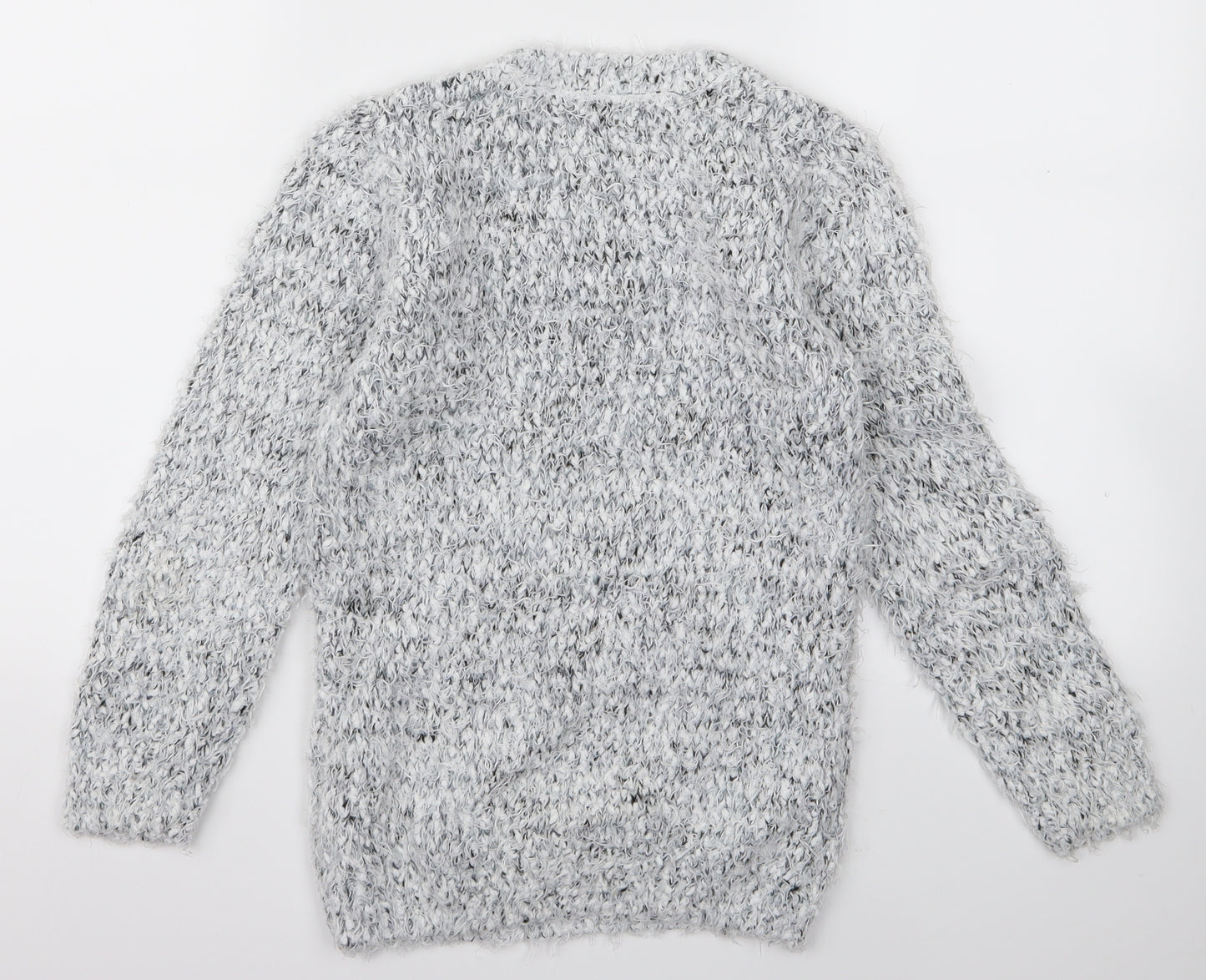 yd Girls Grey   Pullover Jumper Size 10 Years  - CHRISMTAS