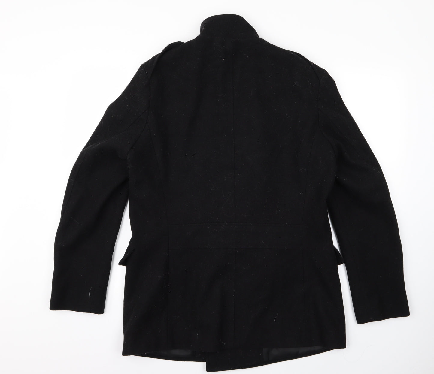 New Look Mens Black   Overcoat Jacket Size S