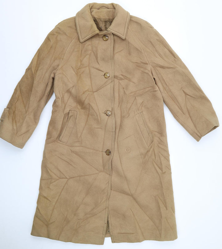 Preworn Womens Brown   Overcoat Jacket Size 12