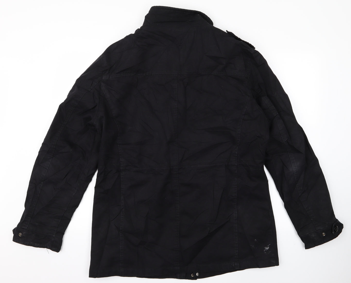 Preworn Mens Black Animal Print  Jacket  Size 4XL