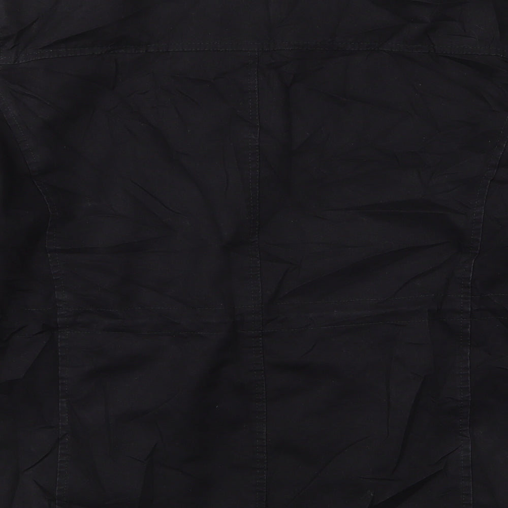 Preworn Mens Black Animal Print  Jacket  Size 4XL