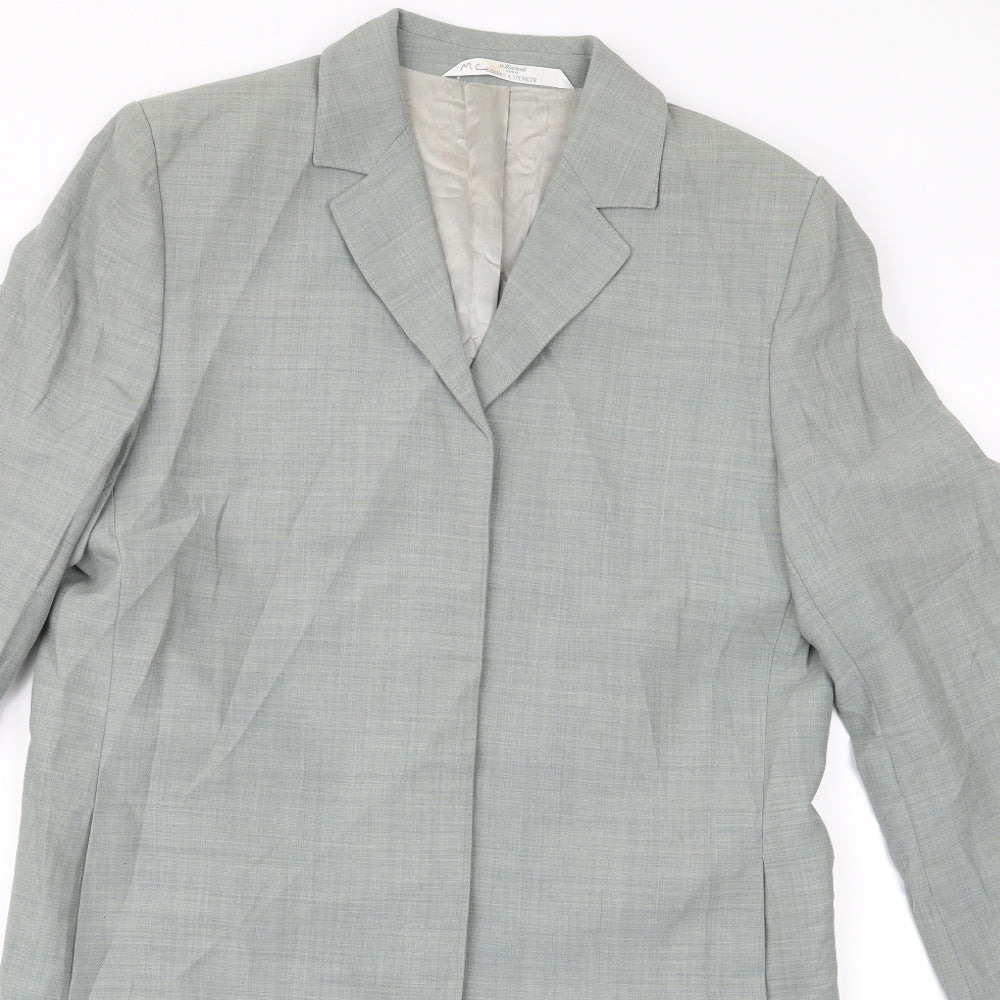 m&s Womens Green   Parka Jacket Size 16