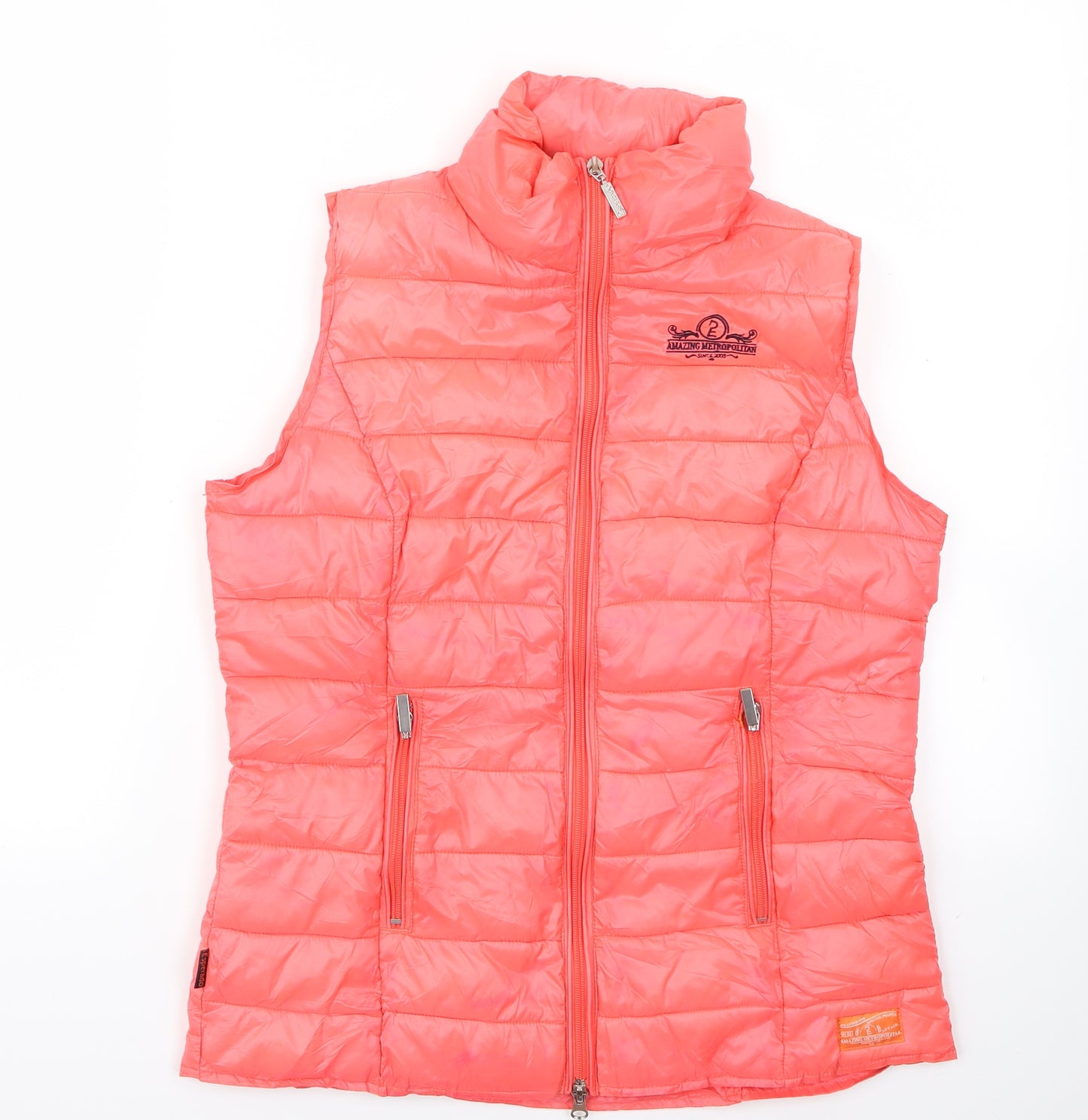 esperado Womens Pink   Gilet Jacket Size L