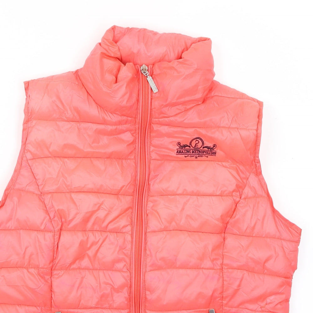 esperado Womens Pink   Gilet Jacket Size L