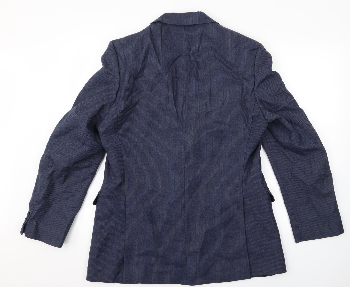Preworn Mens Blue Striped  Jacket  Size L