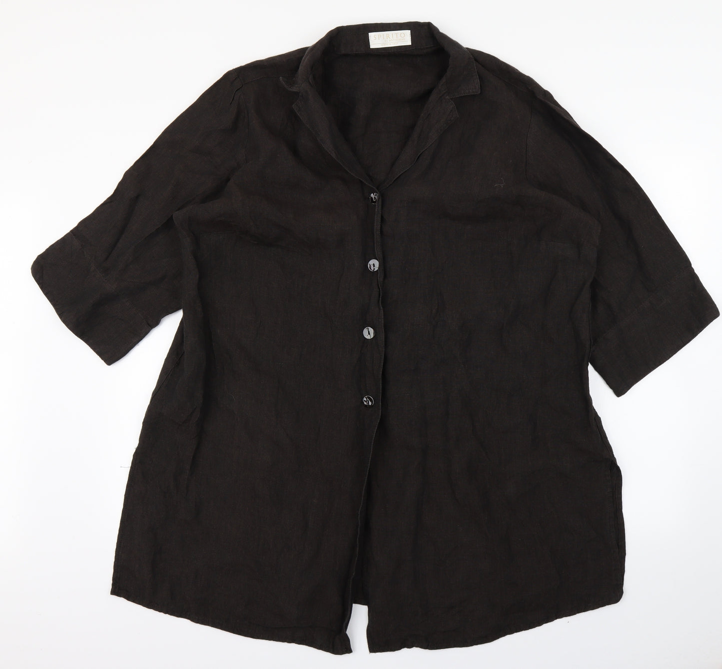 Spirito Womens Brown   Basic T-Shirt Size 24