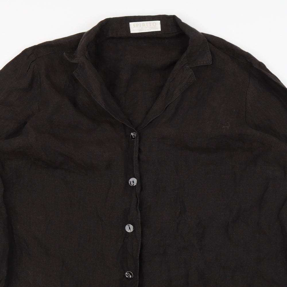 Spirito Womens Brown   Basic T-Shirt Size 24