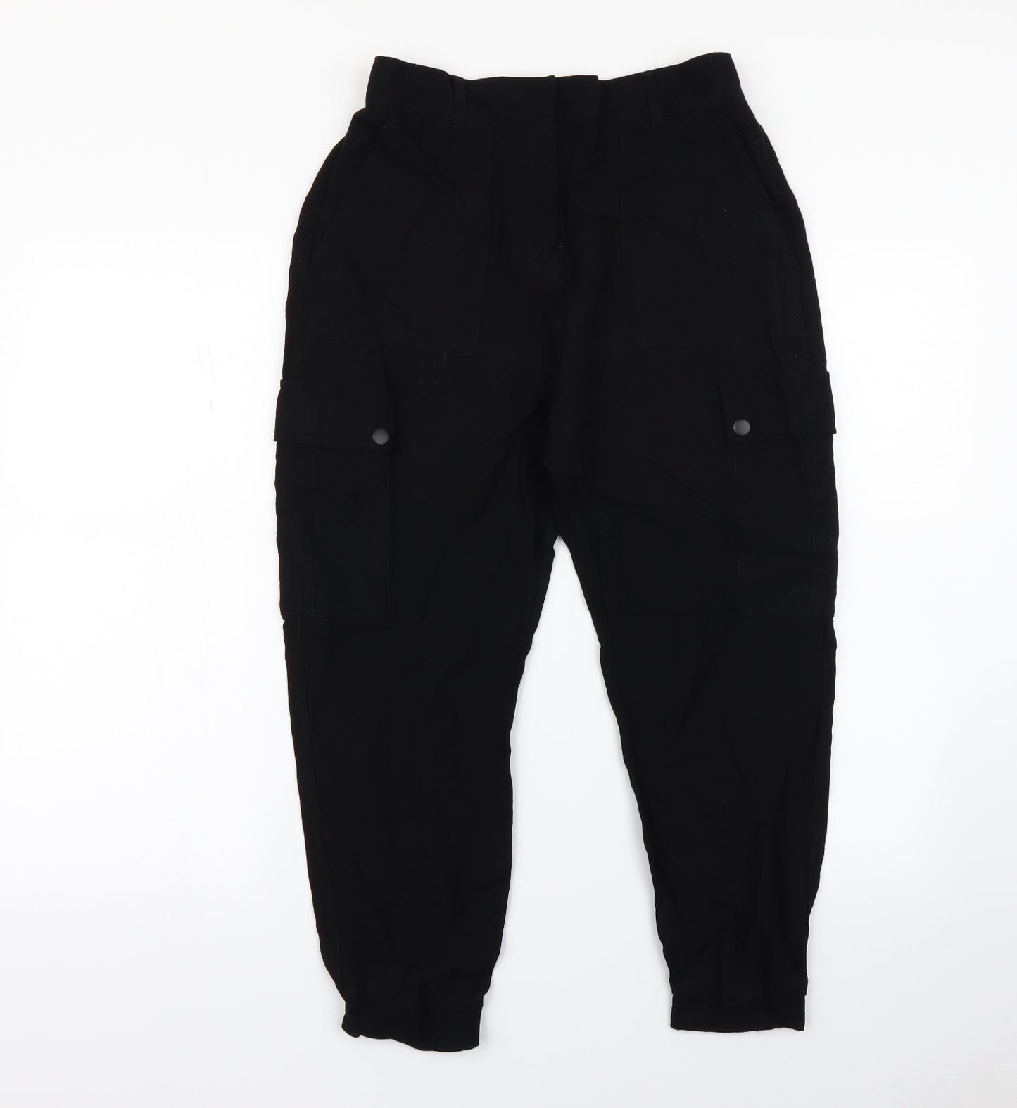 Mint Velvet Womens Black   Cargo Trousers Size 10 L22 in
