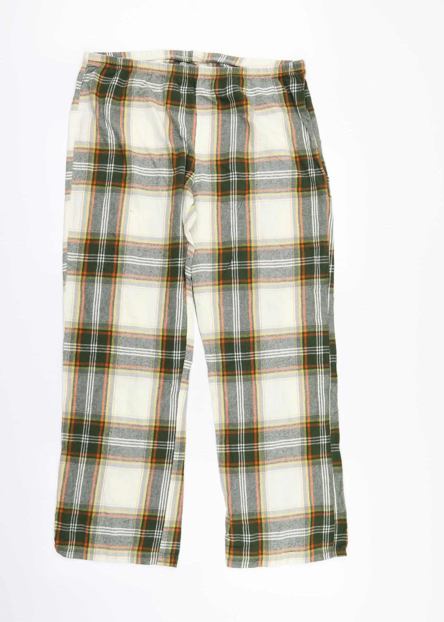TU Womens Green Check  Babydoll Pyjama Pants Size 14
