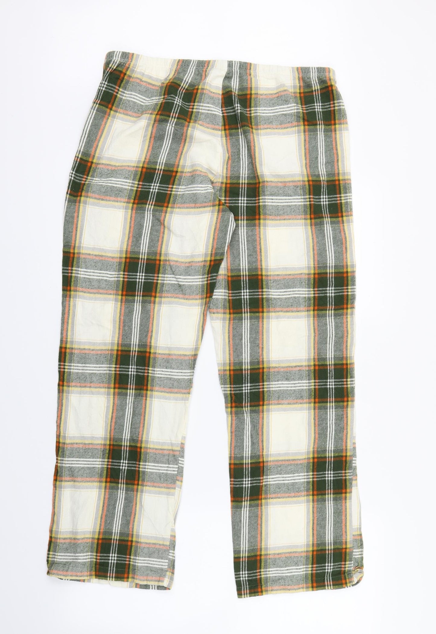 TU Womens Green Check  Babydoll Pyjama Pants Size 14