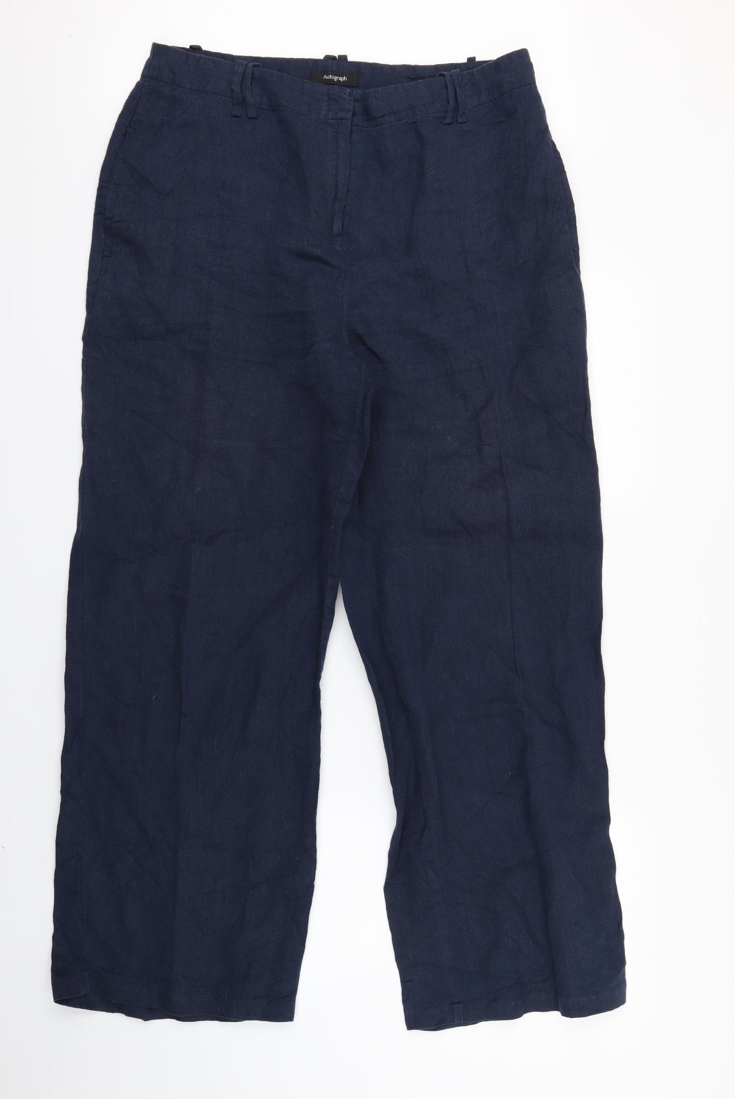 Autograph Womens Blue   Trousers  Size 14 L30 in