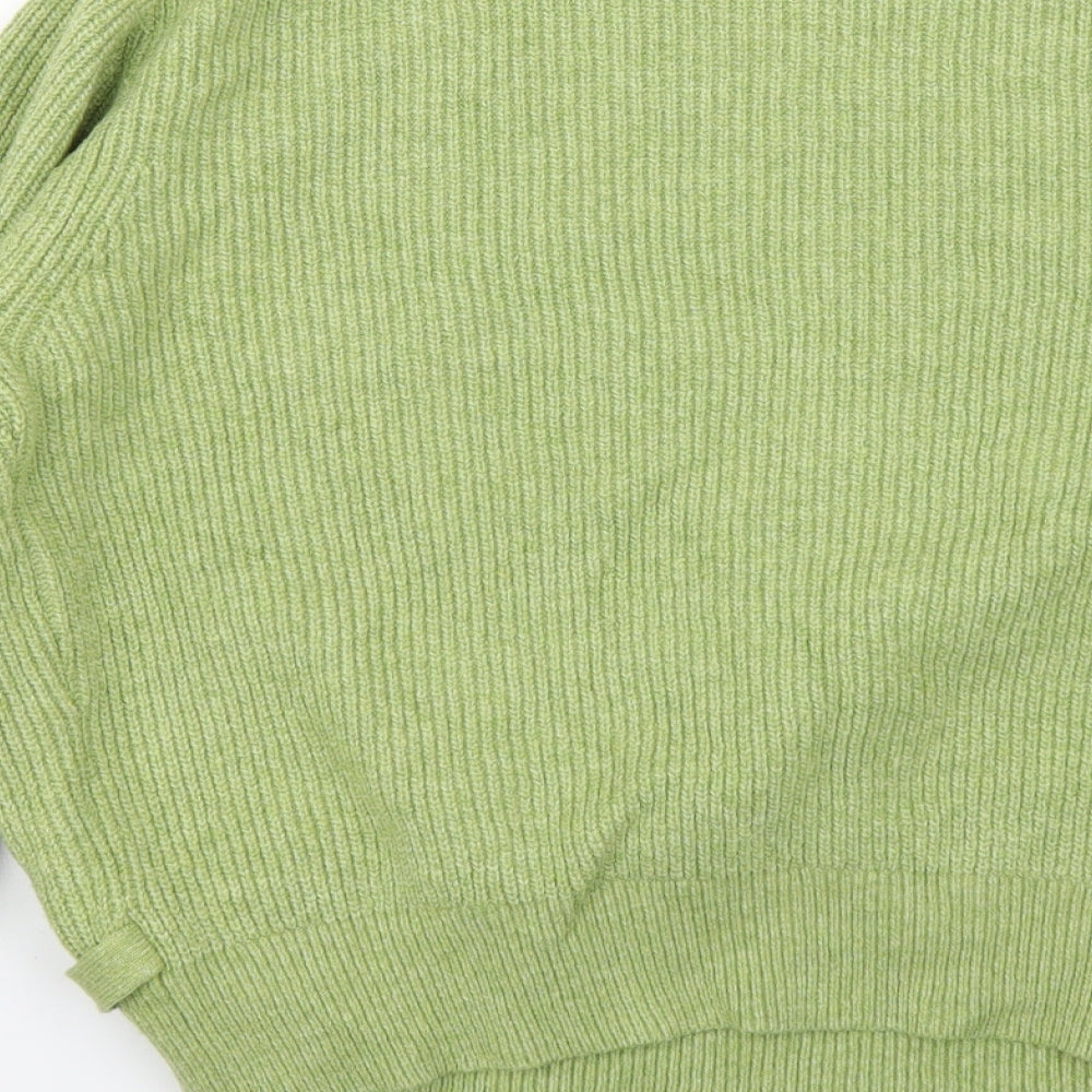 Marks and Spencer Womens Green   Wrap Jumper Size L