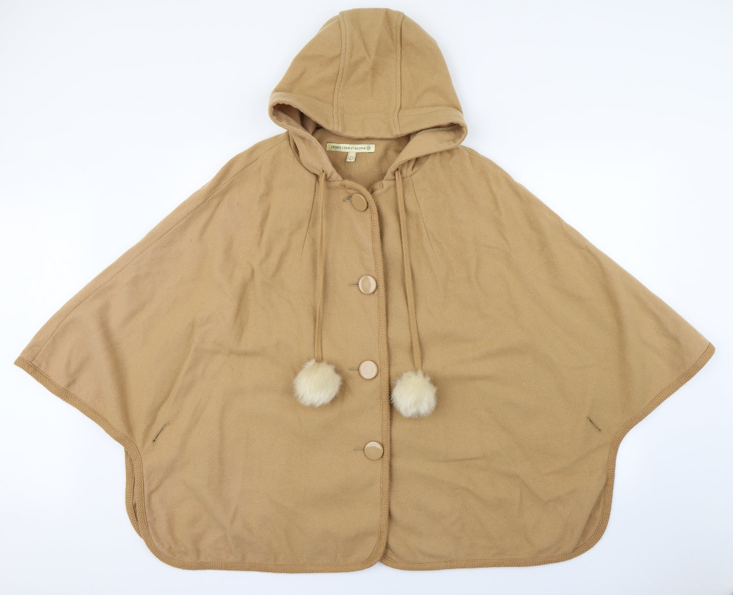 French Connection Womens Brown   Jacket Poncho