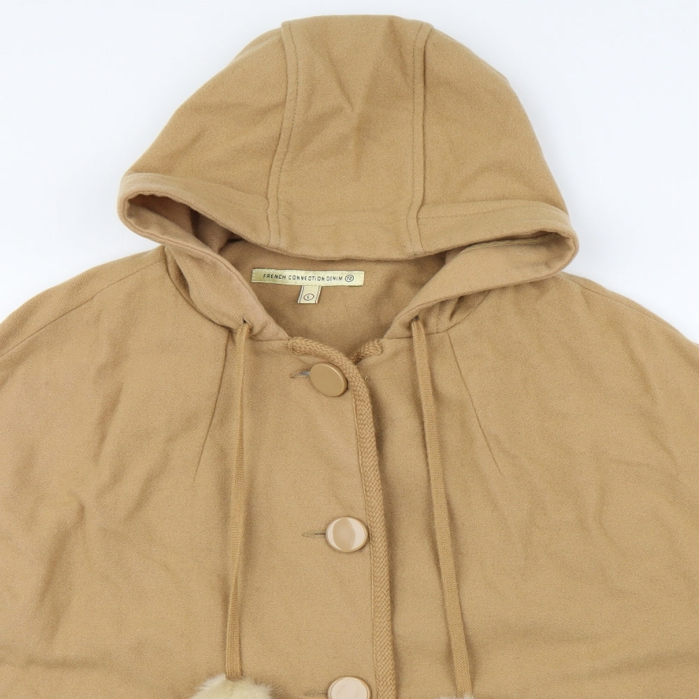 French Connection Womens Brown   Jacket Poncho