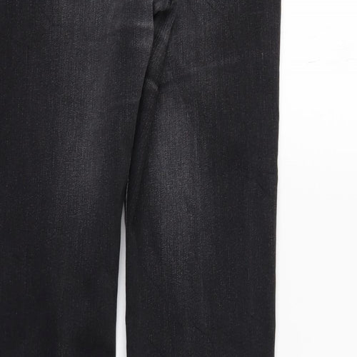 Unique Womens Black  Denim Skinny Jeans Size 12 L30 in