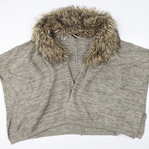 Atmosphere Womens Brown   Cape Jumper One Size