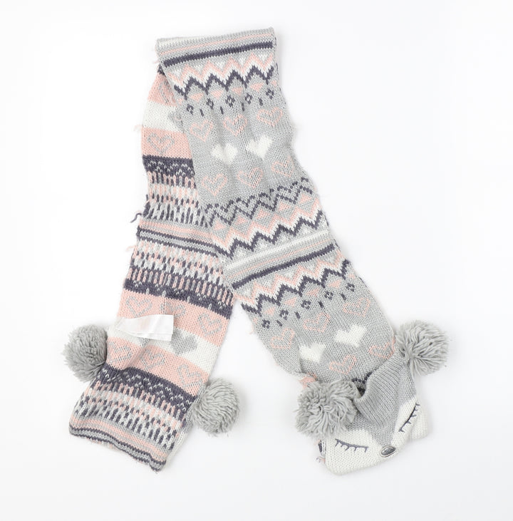 Primark Girls Multicoloured Paisley Knit Scarf Scarves & Wraps One Size