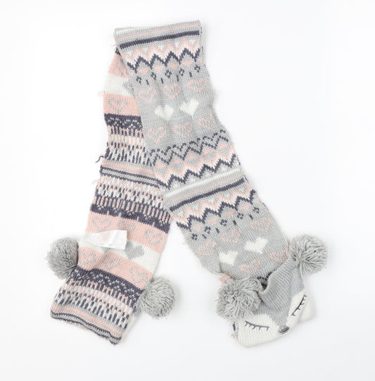 Primark Girls Multicoloured Paisley Knit Scarf Scarves & Wraps One Size